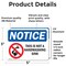Signmission This Is Not A Handwashing Sink Sign With Symbol, 5 in W x Rectangle, Vinyl Decal OS-2PACK-NS-D-35-L-18631 - alternate 3